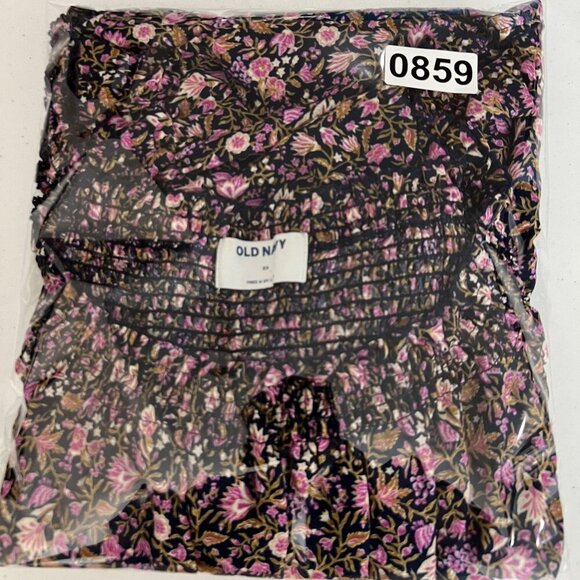 Old Navy Womens 3X Floral Smocked Babydoll Puff Sleeve Top Cottagecore Feminine - Picture 14 of 14